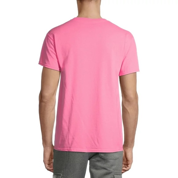 Men’s Pink Cute Dog Puppy Lover Funny Graphic Tee Shirt XL Vintage - Picture 3 of 6